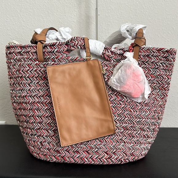 VINCE CAMUTO VC ZANE TO ZANE TOTE LIGHT OAK - Picture 5 of 7